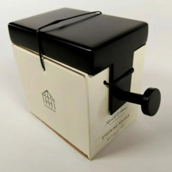 NWT, Hearth & Hand Holiday Stocking Holder, Matt Black - Picture 1 of 3